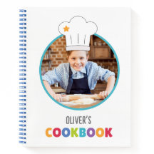 Personalized Kids Recipe Book (Your Photo)