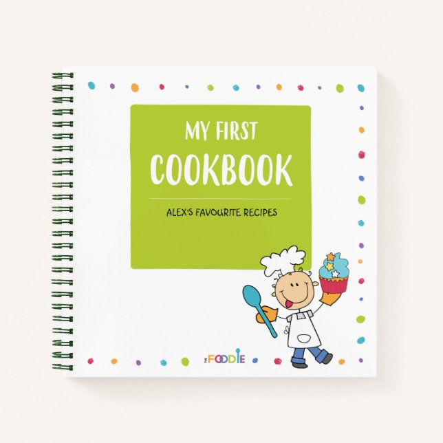 Personalized Kids Recipe Notebook (Front)