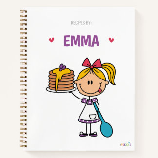 Personalized Kids Recipe Notebook