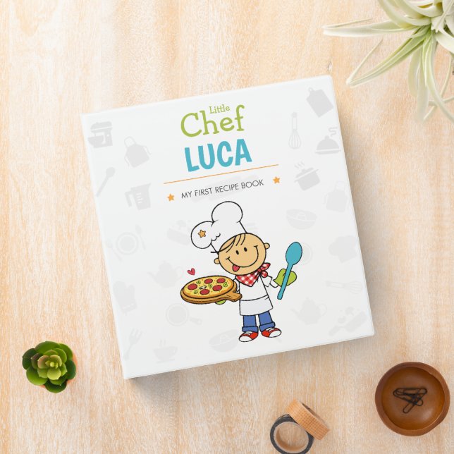 Personalized Kids Recipe Organizer Binder (In Situ)