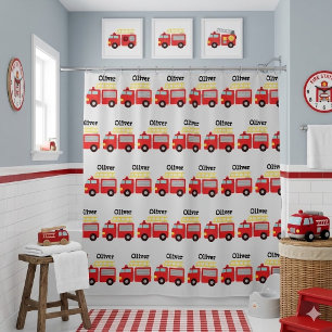 Personalized Kids Red Fire Truck 