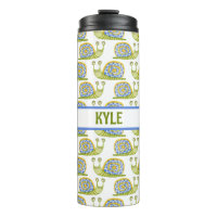Personalized Kid's Snail Patterned