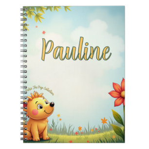 personalized kids spiral notebook