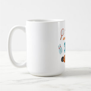 Personalized Kids Sports Birthday Custom Name  Coffee Mug