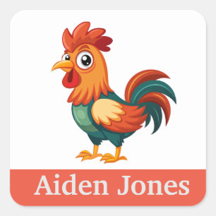 Personalized kids stickers colourful
