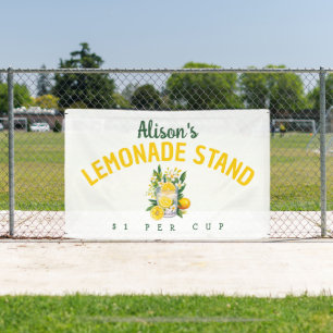 Personalized Kids Summer Lemonade Stand Banner