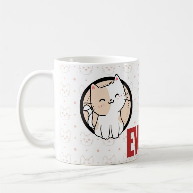 Personalized Kids Superhero Mug – Custom Name Gift (Left)