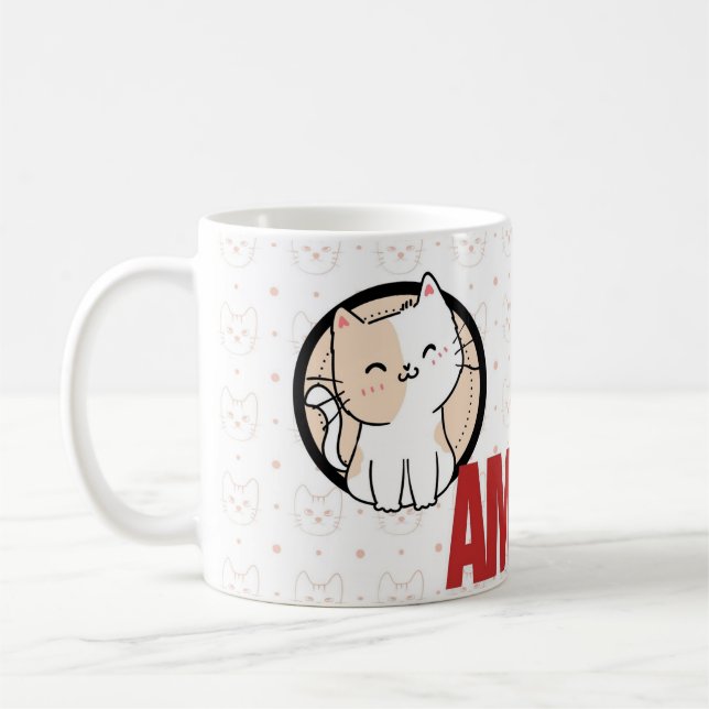 Personalized Kids Superhero Mug – Custom Name Gift (Left)