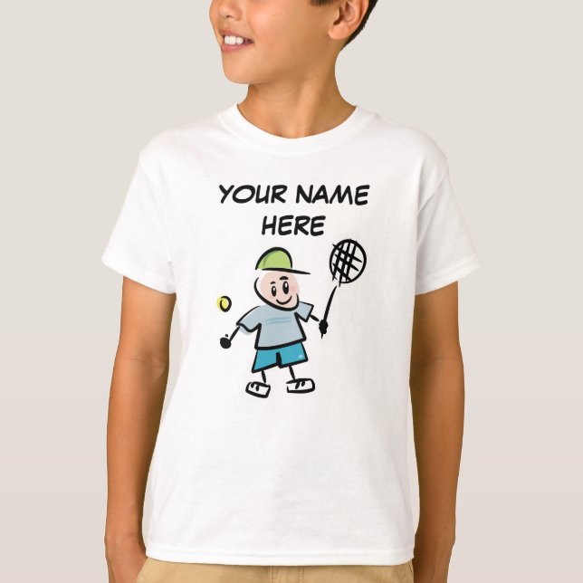 Personalized Kid's Tennis Tshirt (Front)