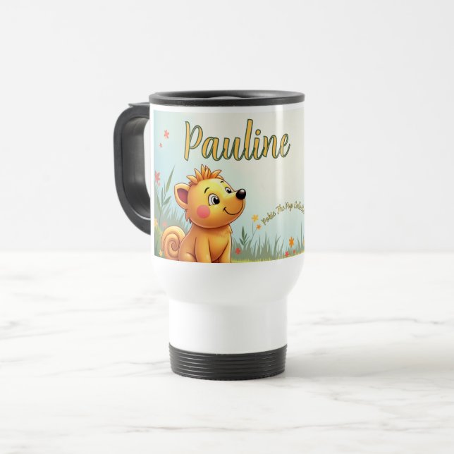 personalized kids travel mug    (Front Left)