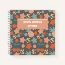 Personalized Kids Tropical Fruits & Stars Pattern