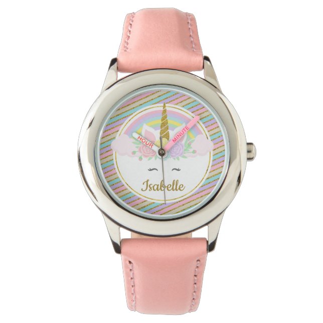 Personalized Kids Unicorn Watch (Front)