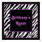 Personalized Kids Wall Decor - Zebra & Purple