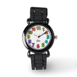 Personalized Kids Watch – Colourful Numbers Design