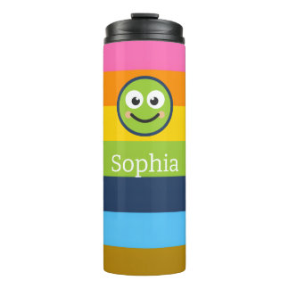 Personalized Kids Water Bottle, Colourful Custom Thermal Tumbler