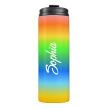 Personalized Kids Water Bottle, Colourful Custom