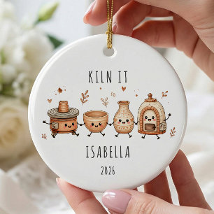 Personalized Kiln It Pottery Lover Ornament