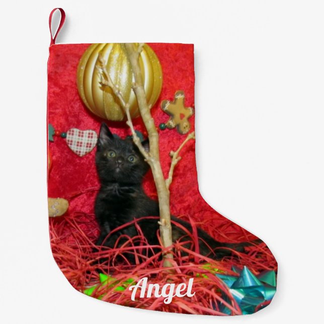 Personalized - Kimba's Christmas Stocking ( Cat ) (Front)