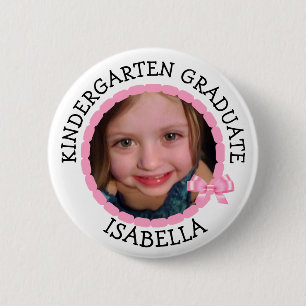 Personalized Kindergarten Graduate Photo Button