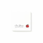 Personalized kindergarten school teacher red apple