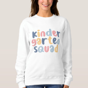 Personalized Kindergarten Squad Floral Name Sweatshirt