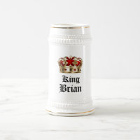 Personalized King Beer Stein