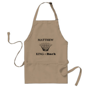 Personalized King of Bark Funny Grilling Standard Apron