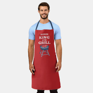 Personalized King of the Grill BBQ Apron