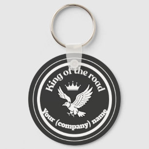 Personalized King of the Road Driver Badge Keychain