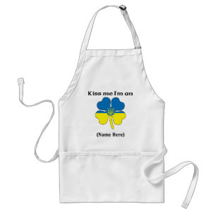 Personalized Kiss Me I'm Ukrainian Apron