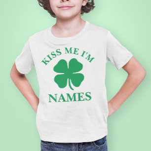 Personalized Kiss Me St. Patrick's Day T-Shirt
