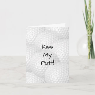 Personalized Kiss My Putt Card