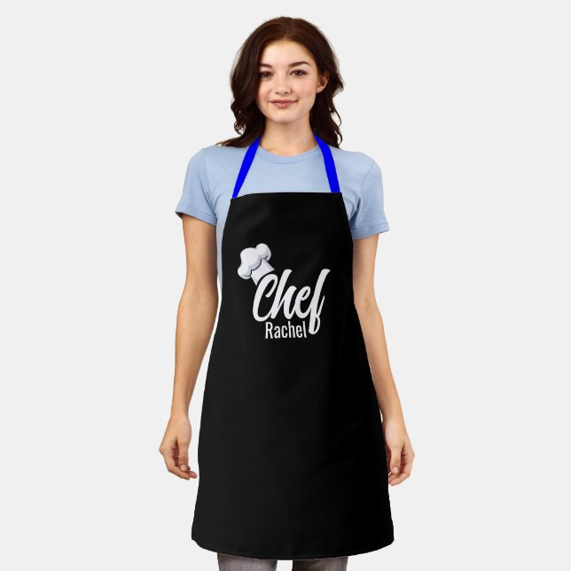 Personalized Kitchen Apron - Custom Name Print! (Worn)