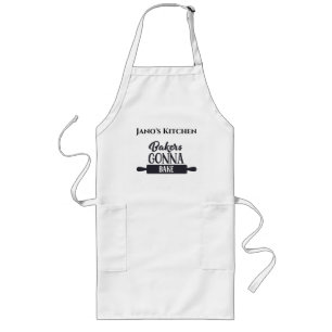 Personalized Kitchen Bakers Gonna Bake Long Apron