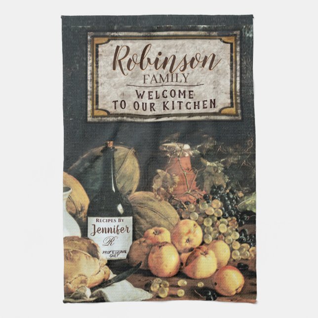 Personalized Kitchen Decor Towel (Vertical)