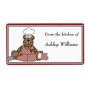 Personalized Kitchen Labels large size