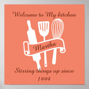 Personalized kitchen   poster