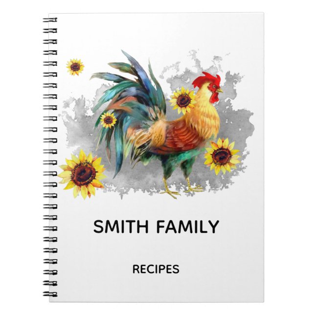 Personalized Kitchen recipes Notebook (Front)