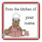 Personalized Kitchen Teddy Bear Stickers