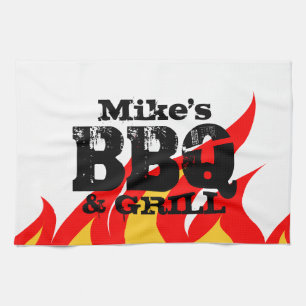 Personalized kitchen towel for BBQ party