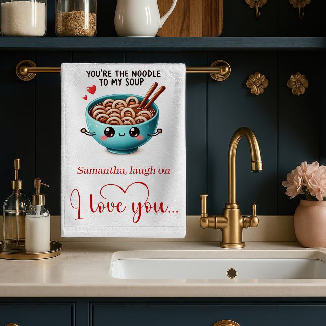 Personalized Kitchen Towel Funny Food Love Quotes (Personalized Kitchen Towel Funny Food Love Quotes)