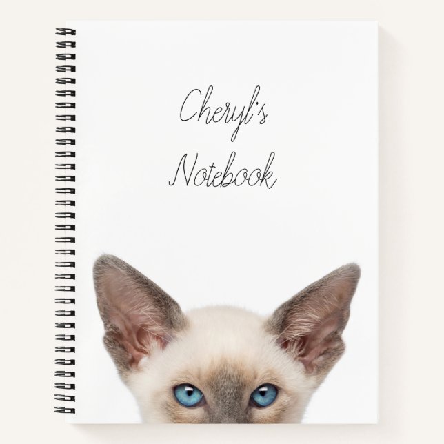 Personalized Kitten Notebook (Front)