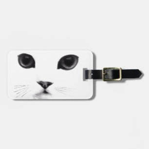 Personalized Kitty Cat Face Luggage Tag