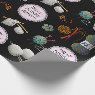 Personalized Knitting/Crochet Multi-Occasion Wrapping Paper