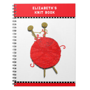 Personalized Knitting Gifts Notebook