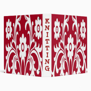 PERSONALIZED KNITTING ORGANIZER BINDERS
