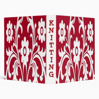 PERSONALIZED KNITTING ORGANIZER BINDERS