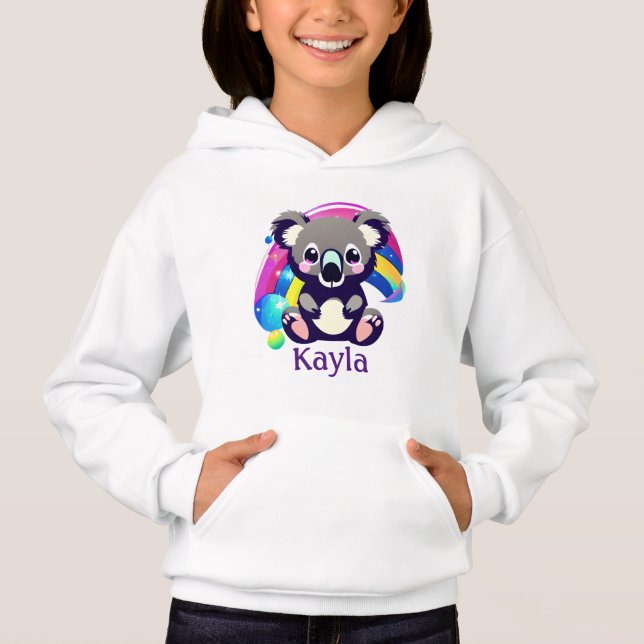 Personalized Koala Bear and Rainbow (Front)