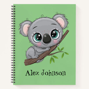 Personalized Koala Notebook
