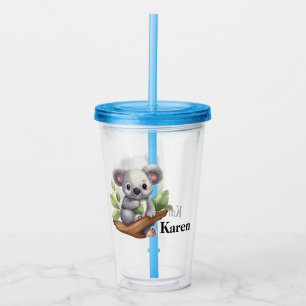 Personalized Kola Bear  Acrylic Tumbler